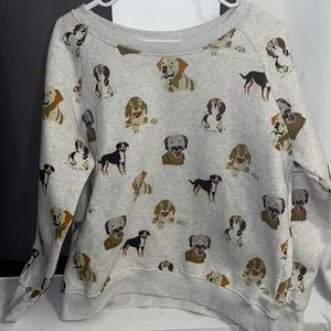 Grey dog sweater size medium